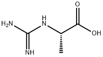 N-(アミノイミノメチル)-L-アラニン 化学構造式