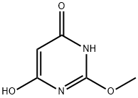 4,6-ジヒドロキシ-2-メトキシピリミジン 化学構造式