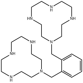 1,1'-[1,2-PHENYLENEBIS-(METHYLENE)]-BIS-(1,4,7,10-TETRAAZACYCLODODECANE) OCTAHYDROCHLORIDE,175854-50-9,结构式