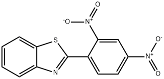 2-(2,4-ジニトロフェニルチオ)ベンゾチアゾール 化学構造式