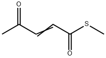 2-Pentenethioic acid, 4-oxo-, S-methyl ester (9CI) 化学構造式