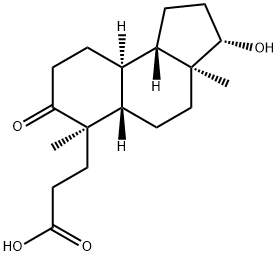 4-Nor-3,5-seco-5-oxo-17β-hydroxyandrostan-3-oic Acid 结构式