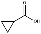 Cyclopropanecarboxylic acid Struktur