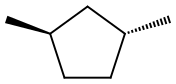 trans-1,3-Dimethylcyclopentane Struktur