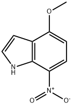 4-メトキシ-7-ニトロ-1H-インドール 化学構造式