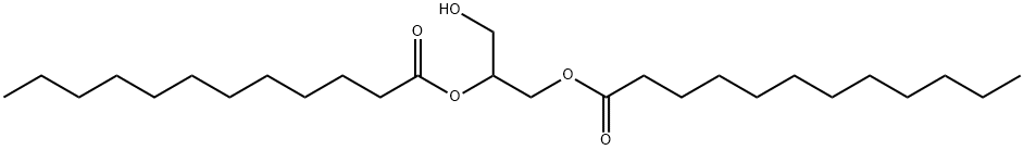 ジドデカン酸3-ヒドロキシ-1,2-プロパンジイル 化学構造式