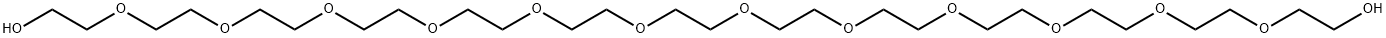3,6,9,12,15,18,21,24,27,30,33,36-dodecaoxaoctatriacontane-1,38-diol  Structure