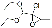 Oxirane, 2-chloro-2-(diethoxymethyl)-3-methyl- (9CI) Structure