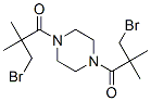 3-bromo-1-[4-(3-bromo-2,2-dimethyl-propanoyl)piperazin-1-yl]-2,2-dimet hyl-propan-1-one Structure