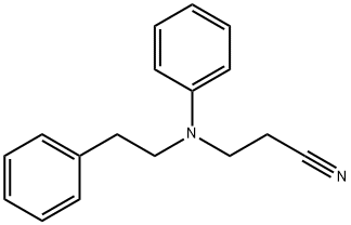 3-[phenyl(2-phenylethyl)amino]propiononitrile Structure