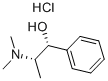1-フェニル-2-(ジメチルアミノ)-1-プロパノール 化学構造式