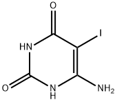6-氨基-5-碘嘧啶-2,4(1H,3H)-二酮, 17607-06-6, 结构式