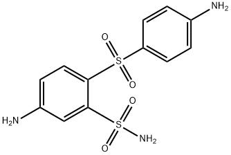 2-(4-氨基苯磺酰基)-5-氨基苯磺酰胺, 17615-73-5, 结构式