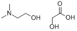 N,N-DIMETHYL(2-HYDROXYETHYL)AMMONIUM 2-HYDROXYACETATE Structure