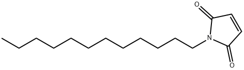 1-ドデシル-3-ピロリン-2,5-ジオン 化学構造式