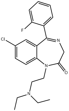 フルラゼパム 化学構造式