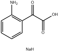 2-(2-アミノフェニル)-2-オキソ酢酸ナトリウム 化学構造式