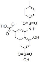 8-(4-methylphenylsulfonamido)-1-naphthol-3,6-disulfonicacid Structure