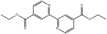 2,2'-联吡啶-4,4'-二甲酸乙酯,1762-42-1,结构式