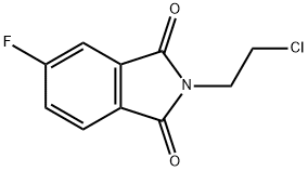 2-(2-CHLORO-ETHYL)-5-FLUORO-ISOINDOLE-1,3-DIONE
 Struktur