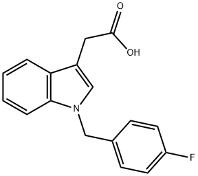2-[1-(4-FLUOROBENZYL)-1H-INDOL-3-YL]ACETIC ACID Struktur