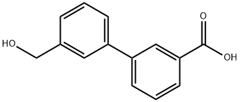 3-(3-Hydroxymethylphenyl)benzoic acid Structure