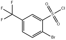 2-BROMO-5-(TRIFLUOROMETHYL)BENZENESULFONYL CHLORIDE Struktur