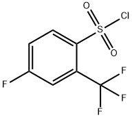 4-フルオロ-2-(トリフルオロメチル)ベンゼンスルホニルクロリド 化学構造式