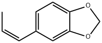 (Z)-5-(propen-1-yl)-1,3-benzodioxole 结构式
