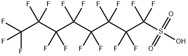 Perfluorooctanesulfonic acid Struktur