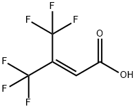 4,4,4-トリフルオロ-3-(トリフルオロメチル)-2-ブテン酸 化学構造式