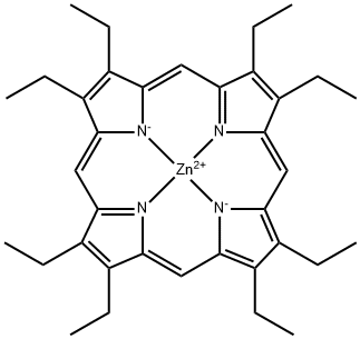 2 3 7 8 12 13 17 18-八乙基-21H 23H-卟啉锌,17632-18-7,结构式