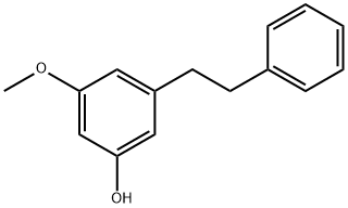 ジヒドロピノシルビンモノメチルエーテル 化学構造式