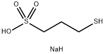 3-メルカプト-1-プロパンスルホン酸 ナトリウム 化学構造式