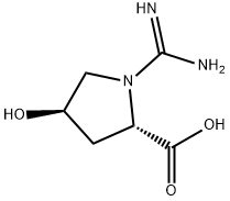 L-Proline, 1-(aminoiminomethyl)-4-hydroxy-, (4R)- (9CI) Struktur