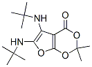 4H-Furo[2,3-d]-1,3-dioxin-4-one,  5,6-bis[(1,1-dimethylethyl)amino]-2,2-dimethyl-|