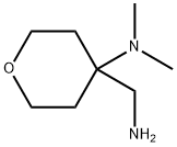 4-(Aminomethyl)-N,N-dimethyltetrahydro-2H-pyran-4-amine Struktur