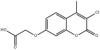 7-(羧基甲氧基)-3-氯-4-甲基香豆素, 176446-74-5, 结构式