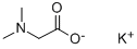 N,N-DIMETHYLGLYCINE, POTASSIUM SALT Structure