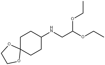N-(4-亚乙基二氧环己烷)-1-氨基-2,2-二乙氧基乙烷 结构式