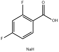 2,4-ジフルオロ安息香酸ナトリウム 化学構造式