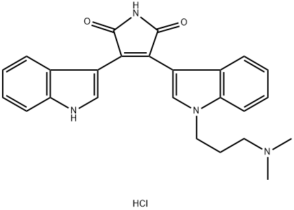 ビスインドリルマレイミドI塩酸 化学構造式