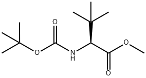 L-VALINE, N-[(1,1-DIMETHYLETHOXY)CARBONYL]-3-METHYL-, METHYL ESTER Structure