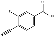 4-氰基-3-氟苯甲酸, 176508-81-9, 结构式