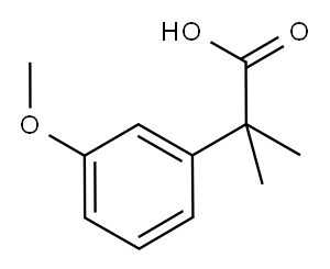 2-(3-methoxyphenyl)-2-methylpropanoic acid Structure