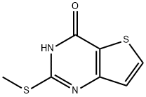2-(メチルチオ)チエノ[3,2-D]ピリミジン-4(3H)-オン 化学構造式