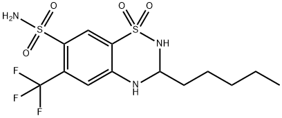 戊氟噻嗪, 1766-91-2, 结构式