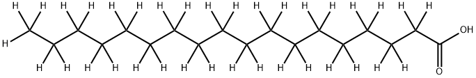 オクタデカン酸‐D35 化学構造式