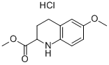 6-甲氧基-1,2,3,4-四氢喹啉-2-羧酸甲酯盐酸盐, 176641-34-2, 结构式