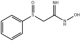 2-(PHENYLSULFINYL)ACETAMIDOXIME 化学構造式